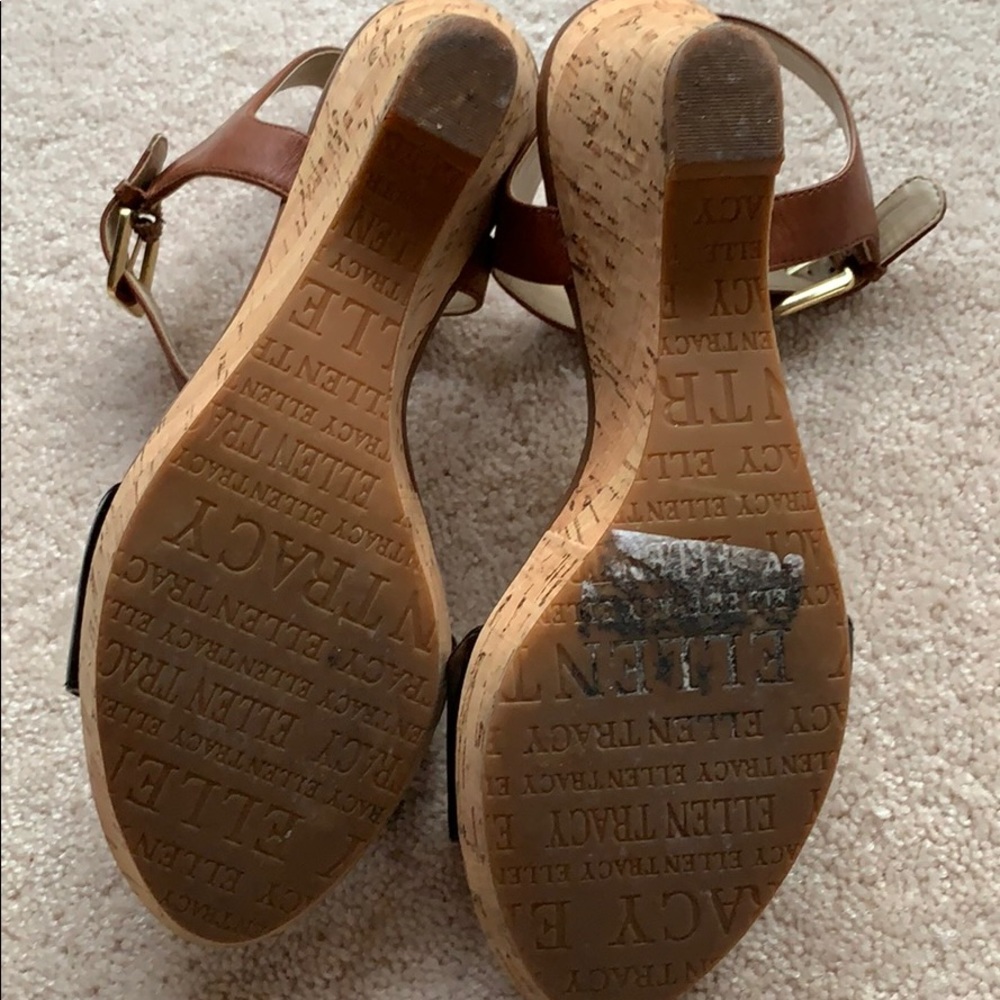 Ellen Tracy Patsy Leather/ Cork Heels - image 5